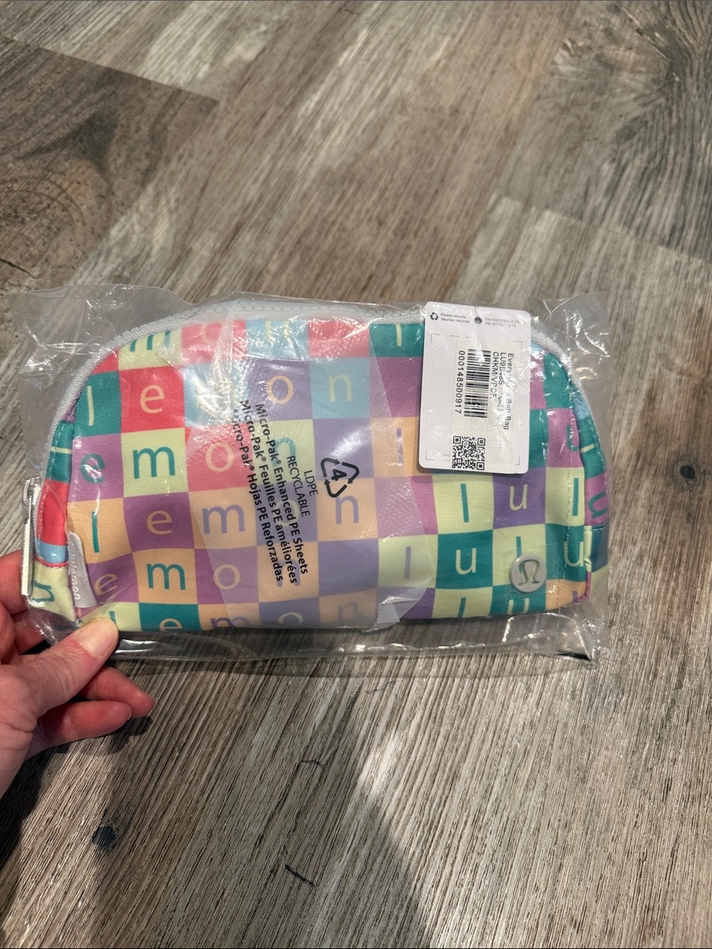 NEW with tags! Everywhere Belt Bag Checkered Moment Mini Multi/Vapor